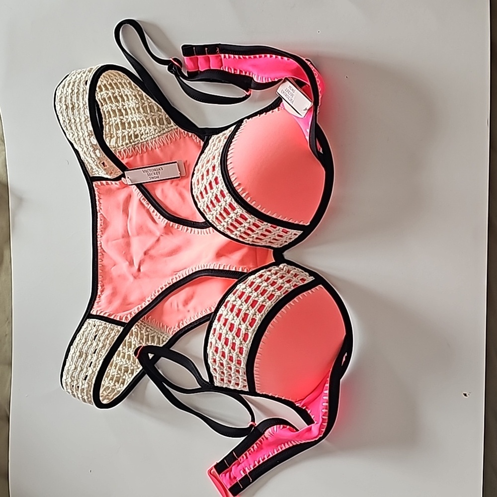 Victoria Secret bikini set bra 34D, bottom M, (S)